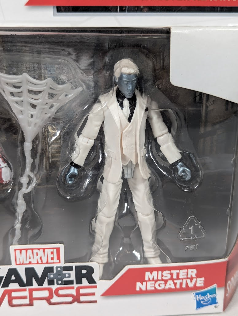 Marvel Gamerverse Spider-Man & Mister Negative 3.75" 2018 Hasbro Action Figure Set