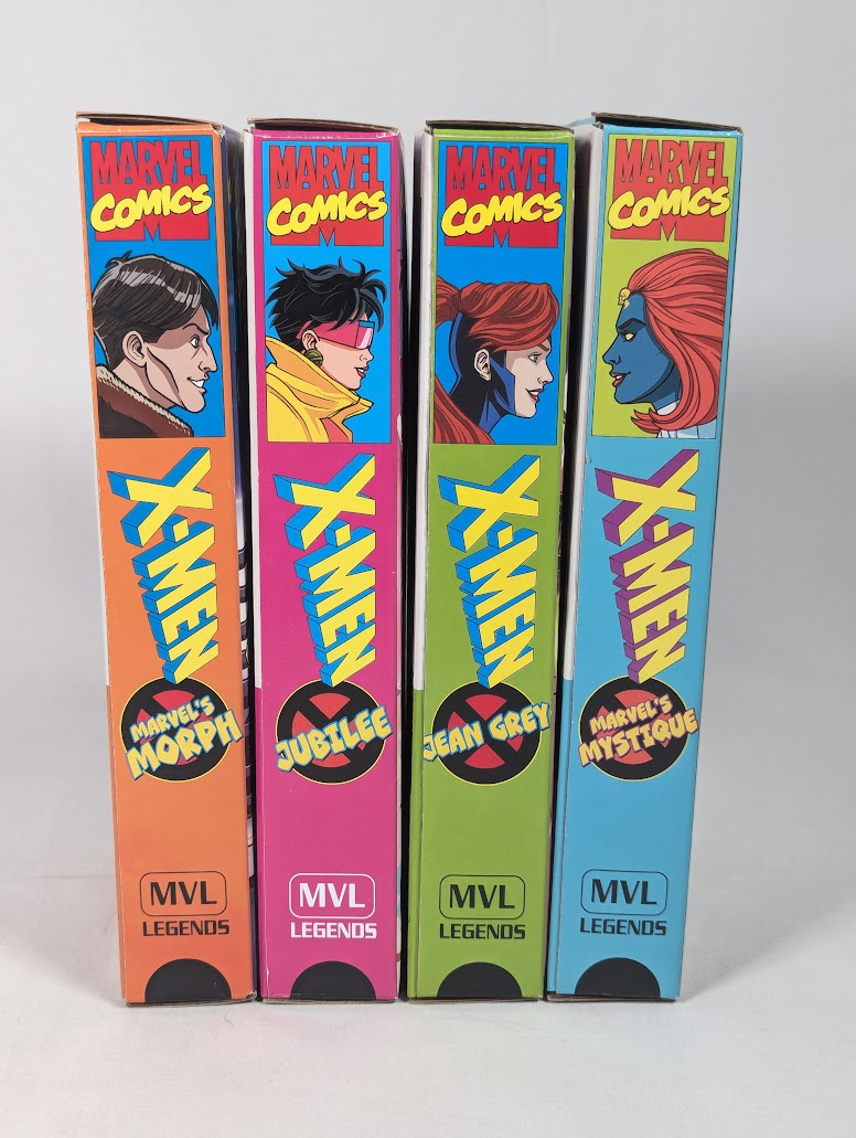 Marvel X-Men Jubilee, Jean Grey, Mystique & Morph VHS Series 2022 Hasbro Action Figure Bundle