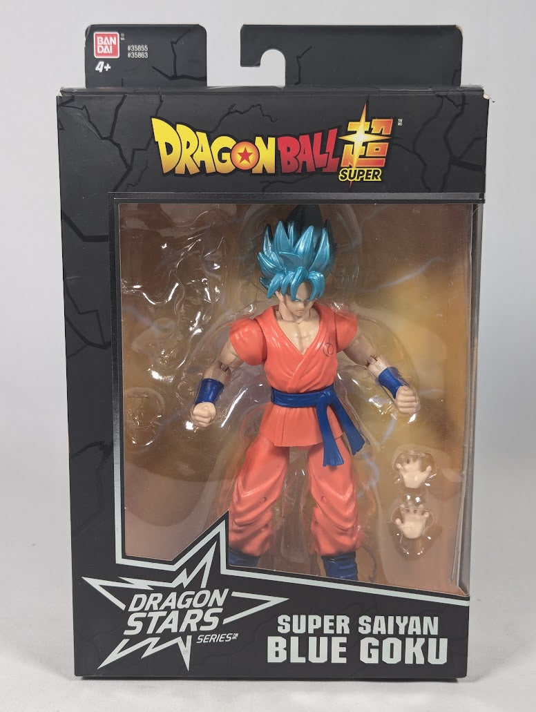Dragon Ball Super Super Saiyan Blue Goku Dragon Stars Series 2017 Bandai Action Figure (Missing Build a Figure Piece)