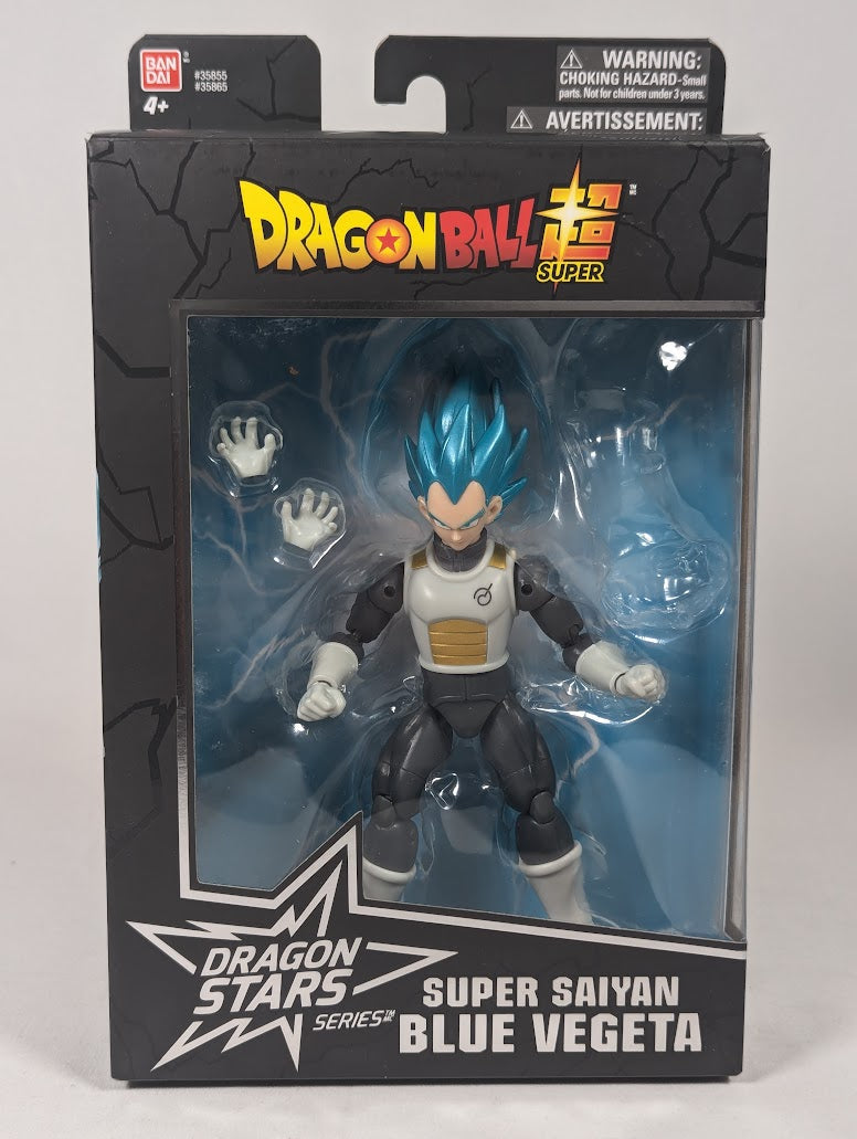 Dragon Ball Super Super Saiyan Blue Vegeta Dragon Stars Series 2018 Bandai Action Figure (Missing Build a Figure Piece)