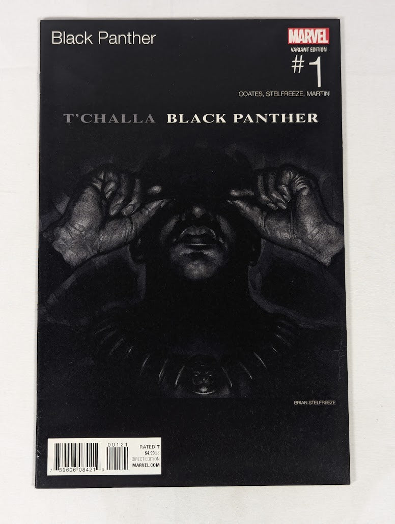 Marvel T'Challa Black Panther Issue #1 Comic Book Brian Stelfreeze Variant Cover (Jay-Z The Black Album Inspired)