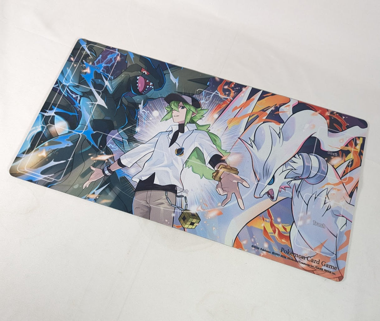 Pokemon N's Reshiram & Zekrom Trading Card Game Playmat (Pokemon Center Japan Exclusive)