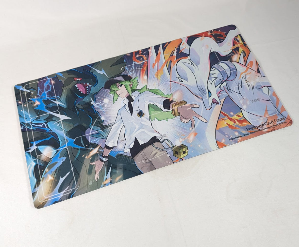 Pokemon N's Reshiram & Zekrom Trading Card Game Playmat (Pokemon Center Japan Exclusive)