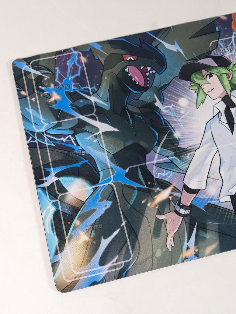 Pokemon N's Reshiram & Zekrom Trading Card Game Playmat (Pokemon Center Japan Exclusive)