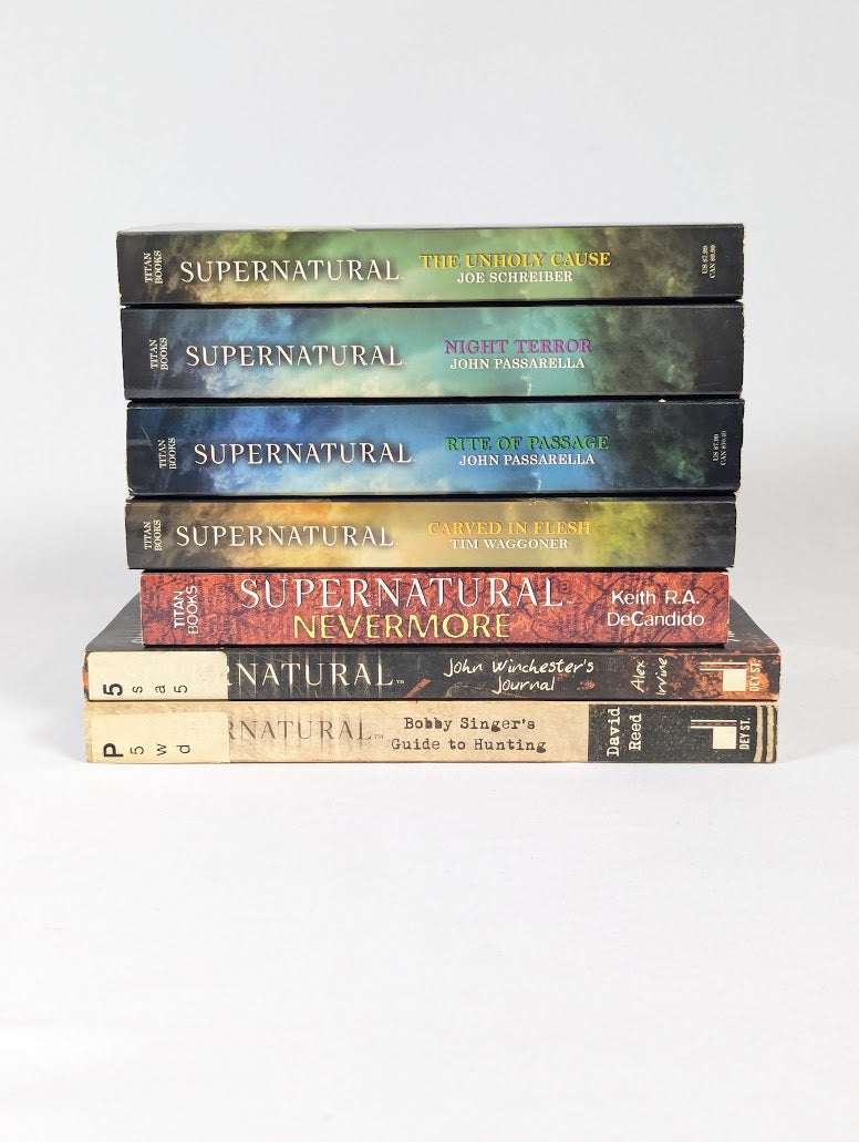 Supernatural TV Series Bundle of 7 Tie-In Novels