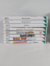 Nintendo Wii Console Bundle With 8 Games & Accessories (No Box)