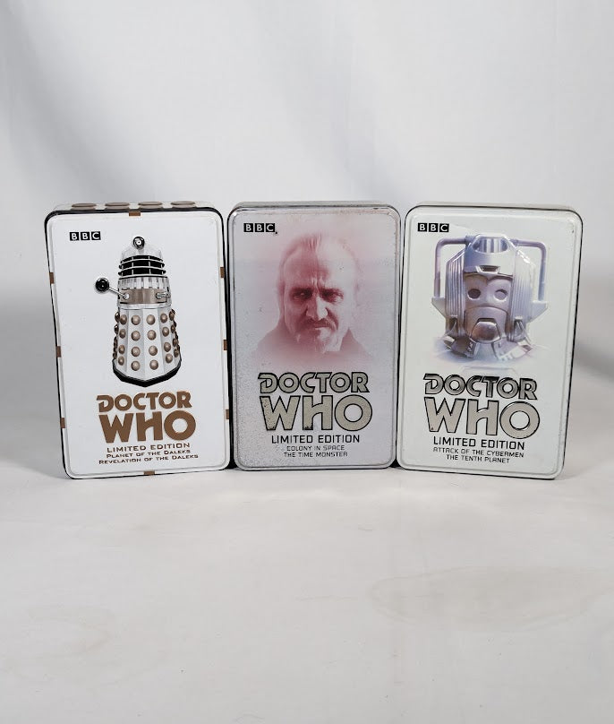 Doctor Who Limited Edition VHS Collectible Tin Box Sets