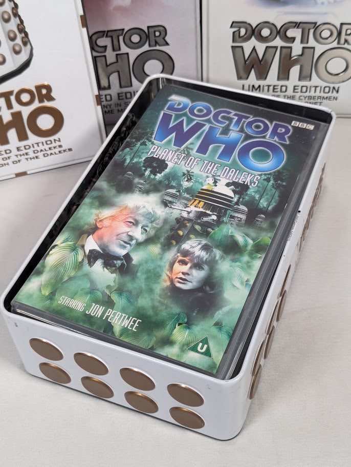 Doctor Who Limited Edition VHS Collectible Tin Box Sets