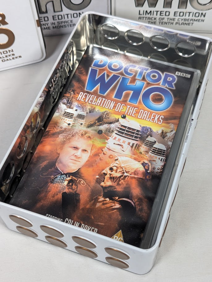 Doctor Who Limited Edition VHS Collectible Tin Box Sets