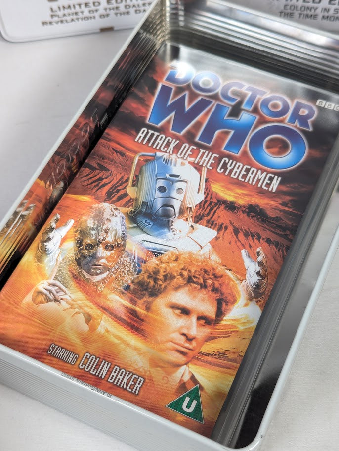 Doctor Who Limited Edition VHS Collectible Tin Box Sets