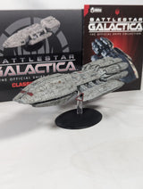 Battlestar Galactica The Official Ships Collection Battlestar Pegasus (Modern) Eaglemoss Model Ship (Incorrect Box and Stand Base)