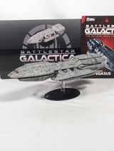 Battlestar Galactica The Official Ships Collection Battlestar Pegasus (Modern) Eaglemoss Model Ship (Incorrect Box and Stand Base)