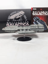 Battlestar Galactica The Official Ships Collection Battlestar Pegasus (Modern) Eaglemoss Model Ship (Incorrect Box and Stand Base)
