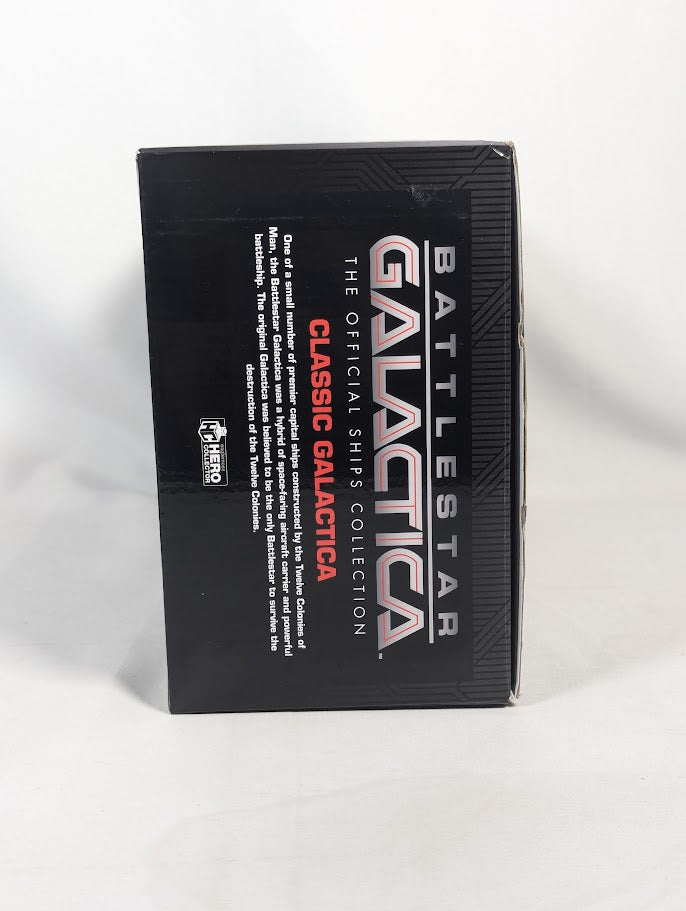 Battlestar Galactica The Official Ships Collection Battlestar Pegasus (Modern) Eaglemoss Model Ship (Incorrect Box and Stand Base)