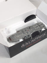 Battlestar Galactica The Official Ships Collection Battlestar Pegasus (Modern) Eaglemoss Model Ship (Incorrect Box and Stand Base)