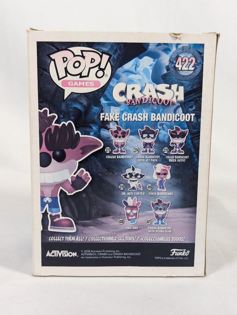 Crash Bandicoot Fake Crash Bandicoot Funko Pop! Vinyl Figure #422
