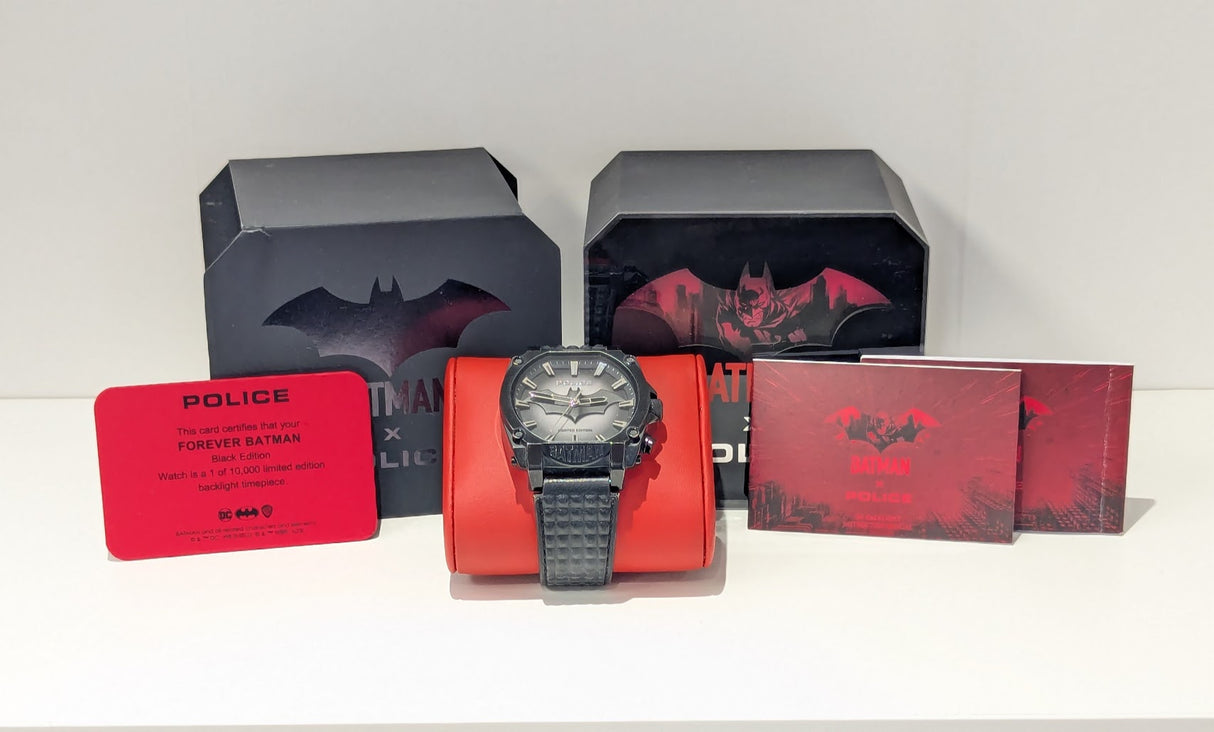 Batman x Police Forever Batman Black Edition Watch 1 of 10,000 Limited Edition