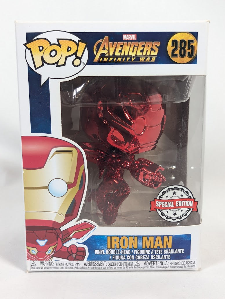 Marvel Avengers Infinity War Iron Man (Special Edition Red Chrome) Funko Pop! Vinyl Figure #285