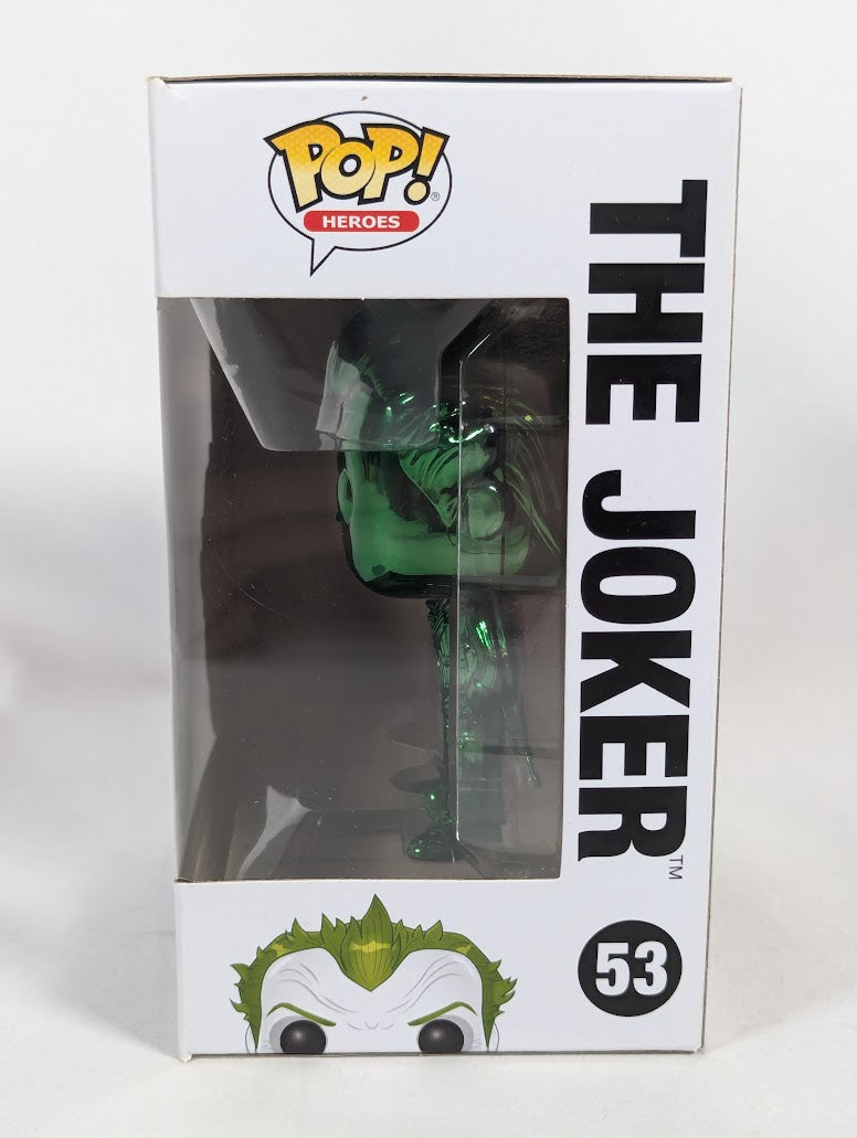 DC Comics Batman Arkham Asylum The Joker (Special Edition) (Green Chrome) Funko Pop! Vinyl Figure #53