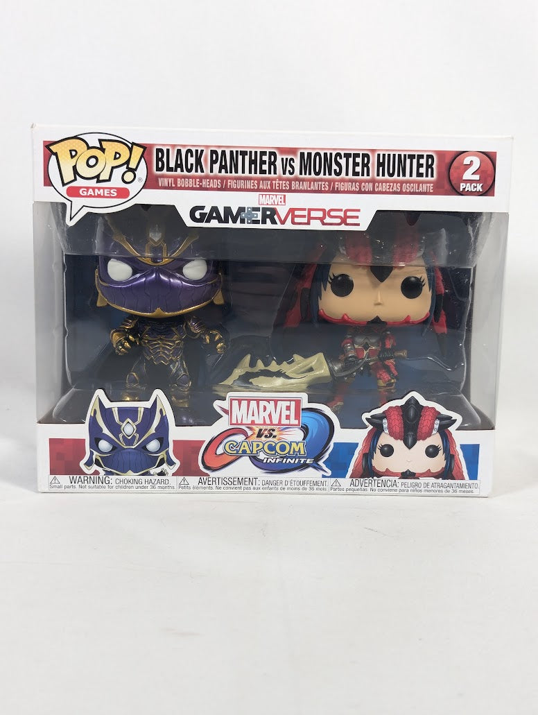 Marvel vs Capcom Infinite Black Panther vs Monster Hunter Funko Pop! Vinyl Figure 2-Pack