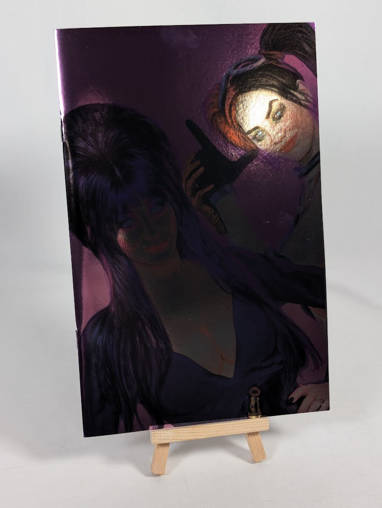 DC Comics Harley Quinn x Elvira Cover I Mark Spears Virgin Foil Variant 2025 Comic Book