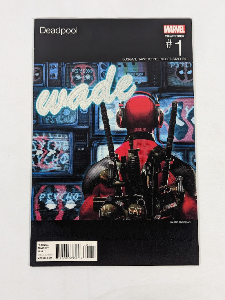 Marvel Deadpool #1 Kaare Andrews Hip-Hop Variant 2015 Comic Book
