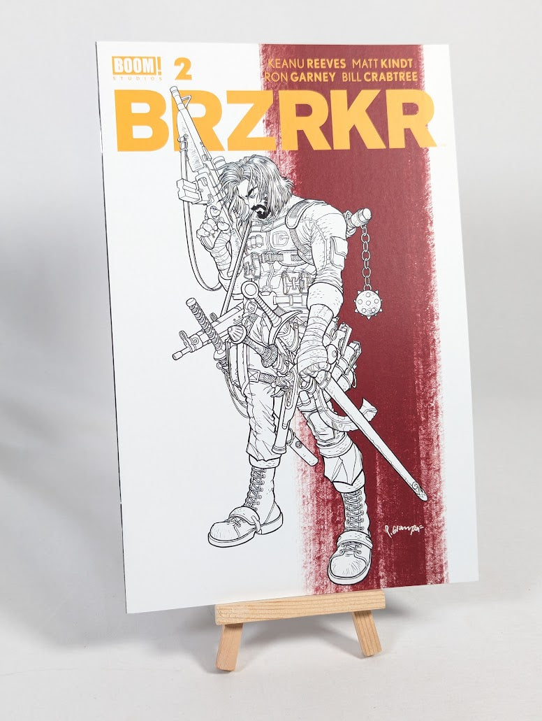 BRZRKR #2 Rafael Grampa Red Stripe Sketch Secret Variant Cover 2021 Comic Book