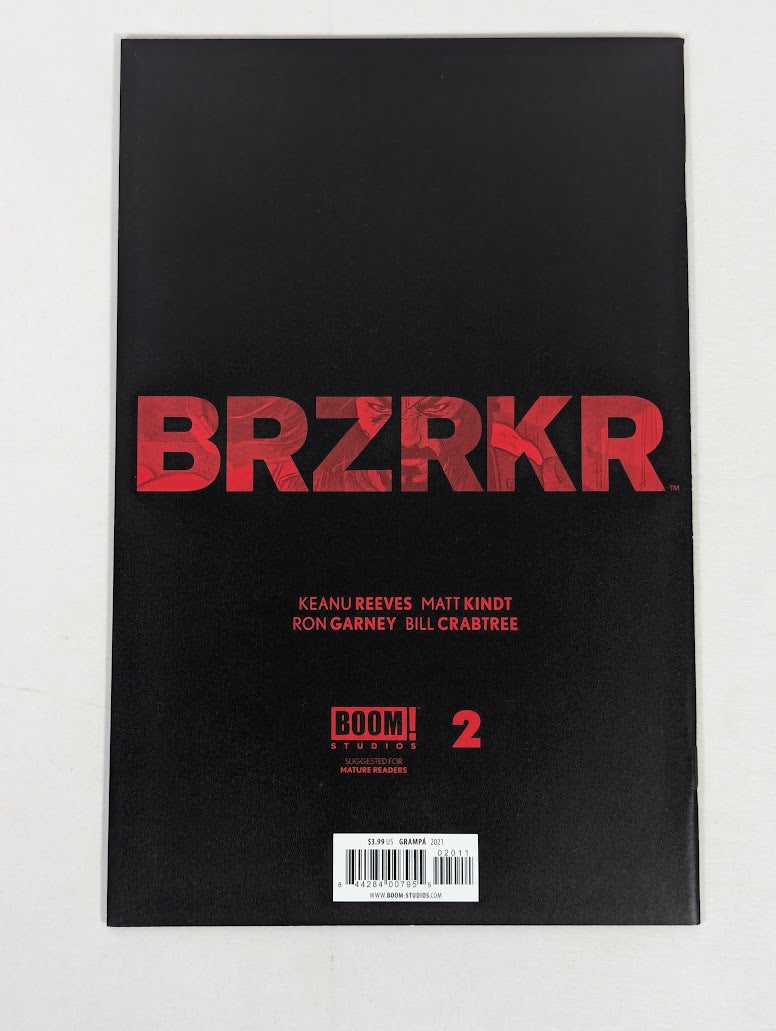 BRZRKR #2 Rafael Grampa Red Stripe Sketch Secret Variant Cover 2021 Comic Book