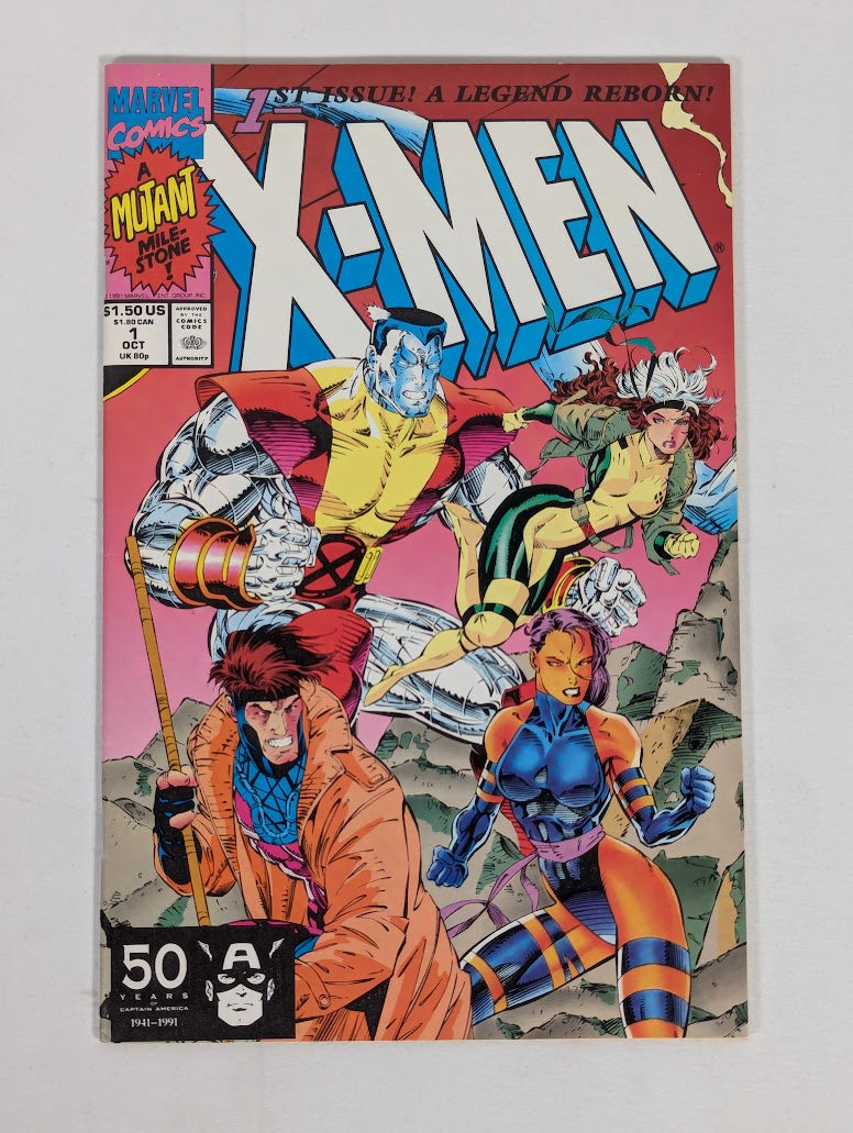 Marvel X-Men #1 Cover B & D Jim Lee 1991 Comic Book Bundle