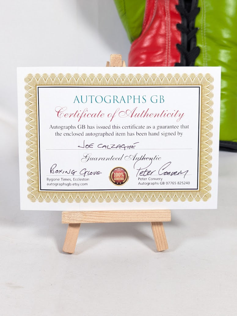 Joe Calzaghe 46-0 Signed Boxing Glove (With CoA)
