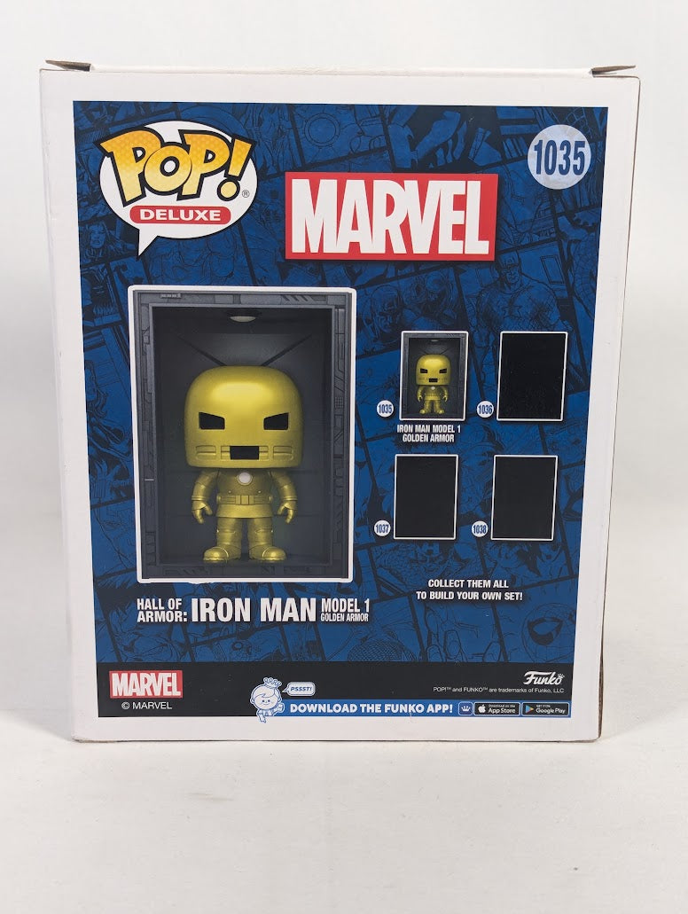 Marvel Hall of Armor Iron Man Model 1 Golden Armor (PX Previews Exclusive) Funko Pop! Vinyl Figure #1035