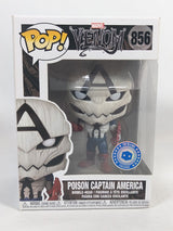 Marvel Venom Poison Captain America (Pop in a Box Exclusive) Funko Pop! Vinyl Figure #856