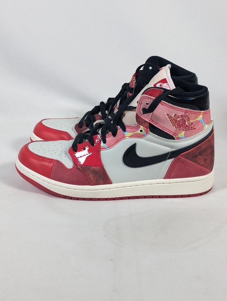 Marvel Spider-Man Across the Spider-Verse Nike Air Jordan 1 High Top UK Size 8 Sneakers