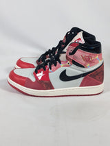 Marvel Spider-Man Across the Spider-Verse Nike Air Jordan 1 High Top UK Size 8 Sneakers