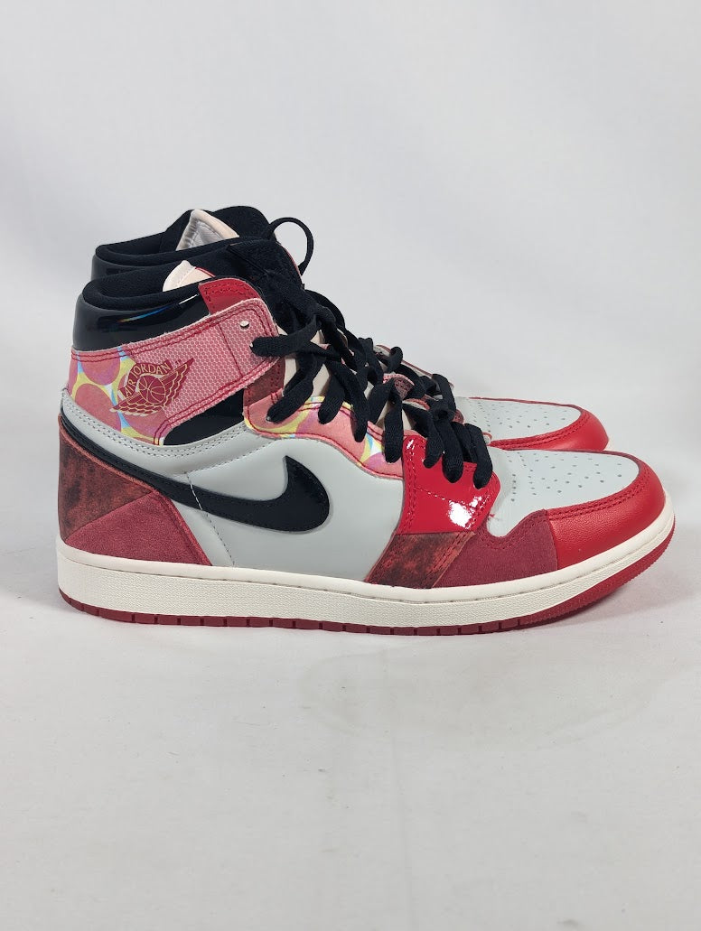 Marvel Spider-Man Across the Spider-Verse Nike Air Jordan 1 High Top UK Size 8 Sneakers