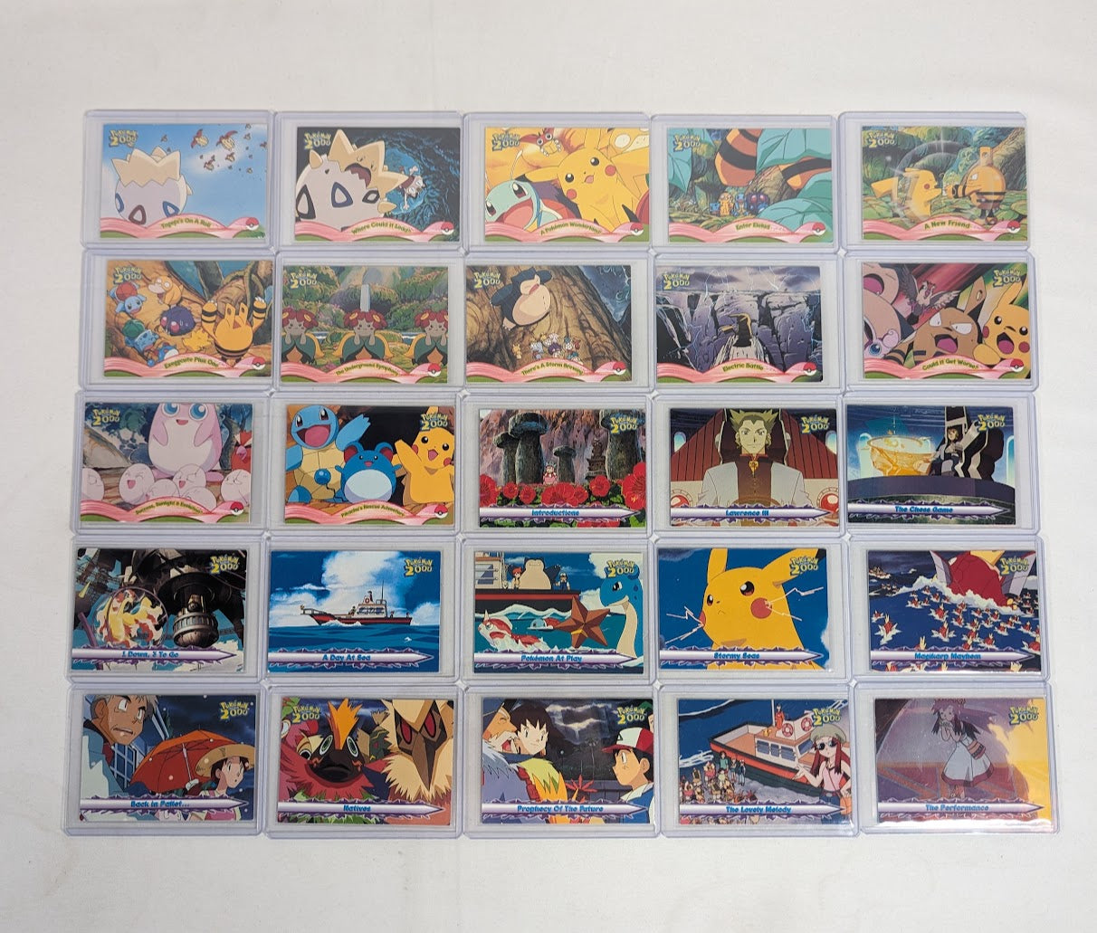 Pokemon The Movie 2000 Complete Set of 72 Topps Trading Cards