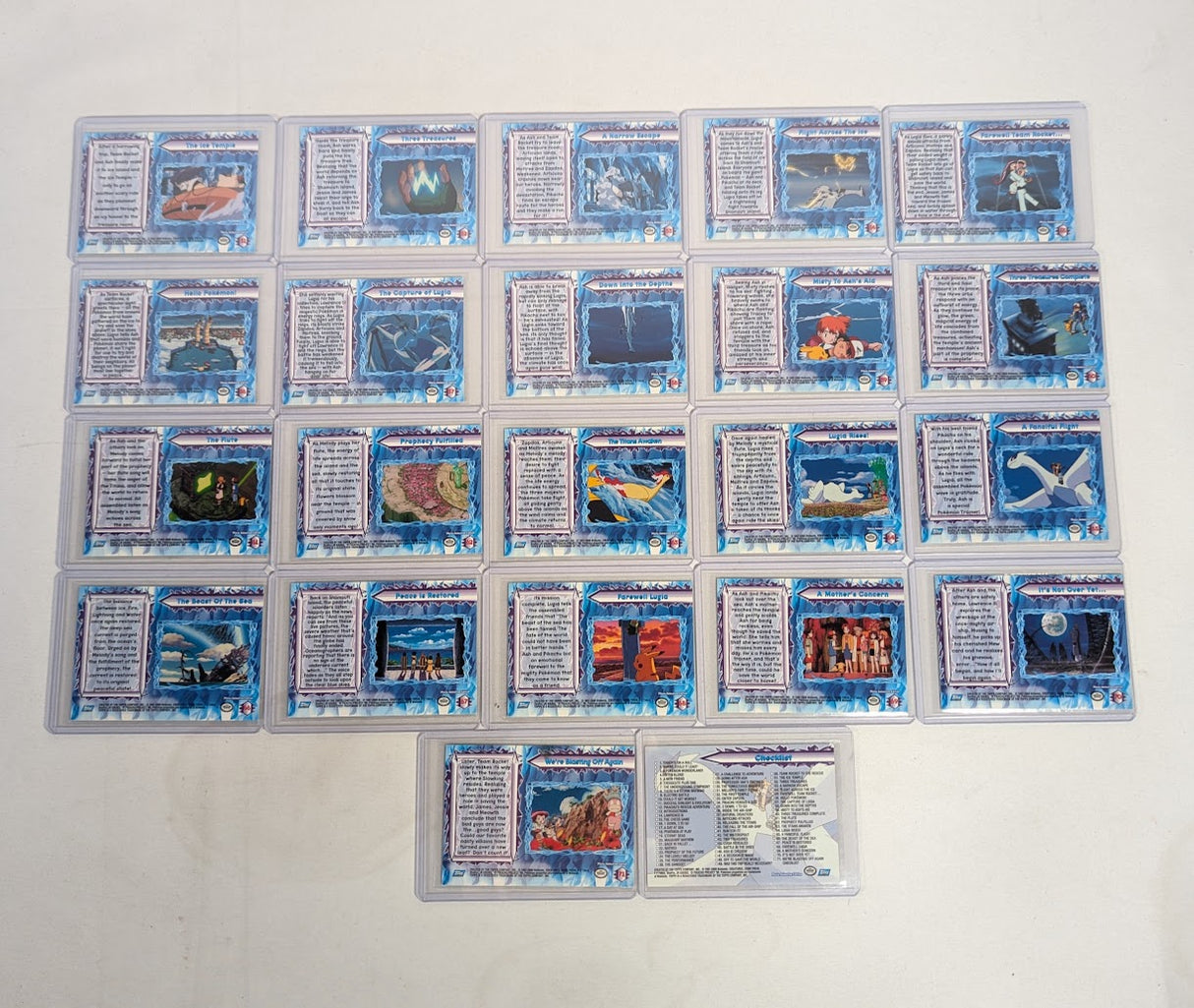 Pokemon The Movie 2000 Complete Set of 72 Topps Trading Cards