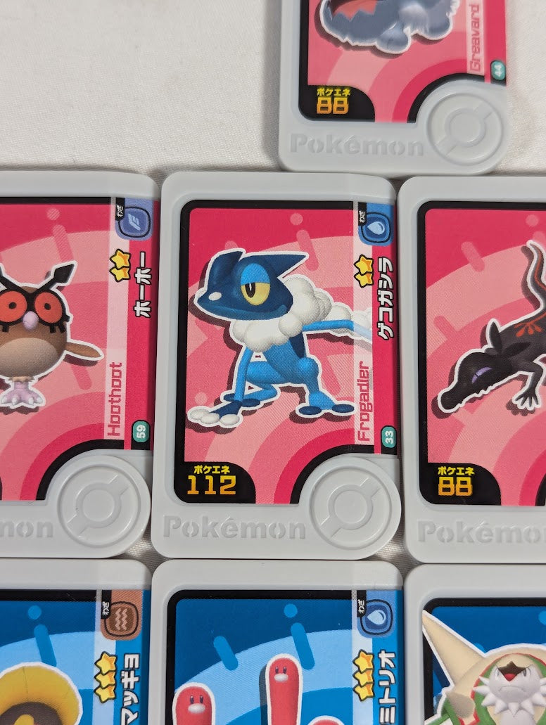Pokemon Frienda Japanese Arcade Game Bundle of 9 Tags