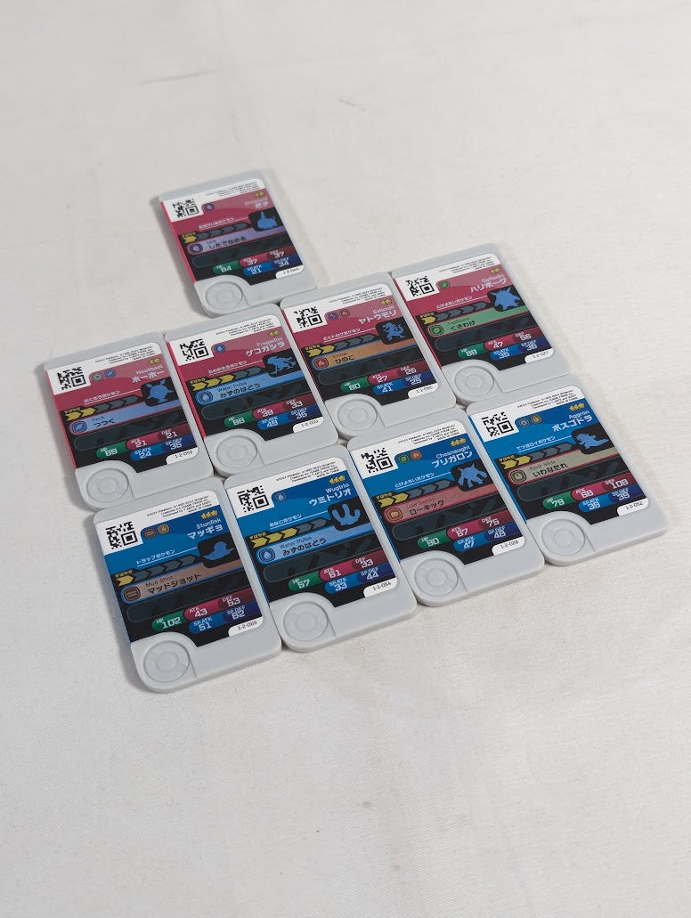 Pokemon Frienda Japanese Arcade Game Bundle of 9 Tags