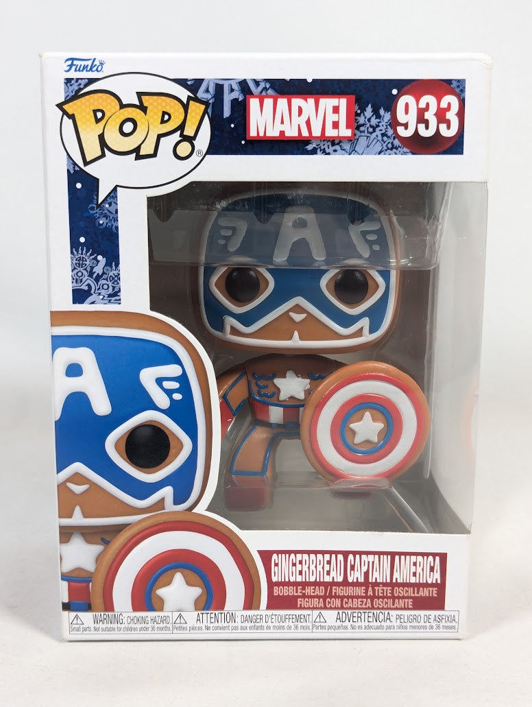 Marvel Gingerbread Captain America Funko Pop! Vinyl Figure #933