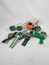 Ben 10 4 Omnitrix Watches, Walkie Talkie, Max's Plumbing Van & Ball Toy Bundle