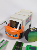 Ben 10 4 Omnitrix Watches, Walkie Talkie, Max's Plumbing Van & Ball Toy Bundle
