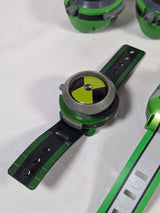Ben 10 4 Omnitrix Watches, Walkie Talkie, Max's Plumbing Van & Ball Toy Bundle