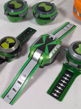 Ben 10 4 Omnitrix Watches, Walkie Talkie, Max's Plumbing Van & Ball Toy Bundle