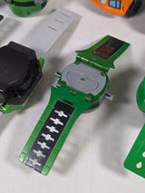 Ben 10 4 Omnitrix Watches, Walkie Talkie, Max's Plumbing Van & Ball Toy Bundle