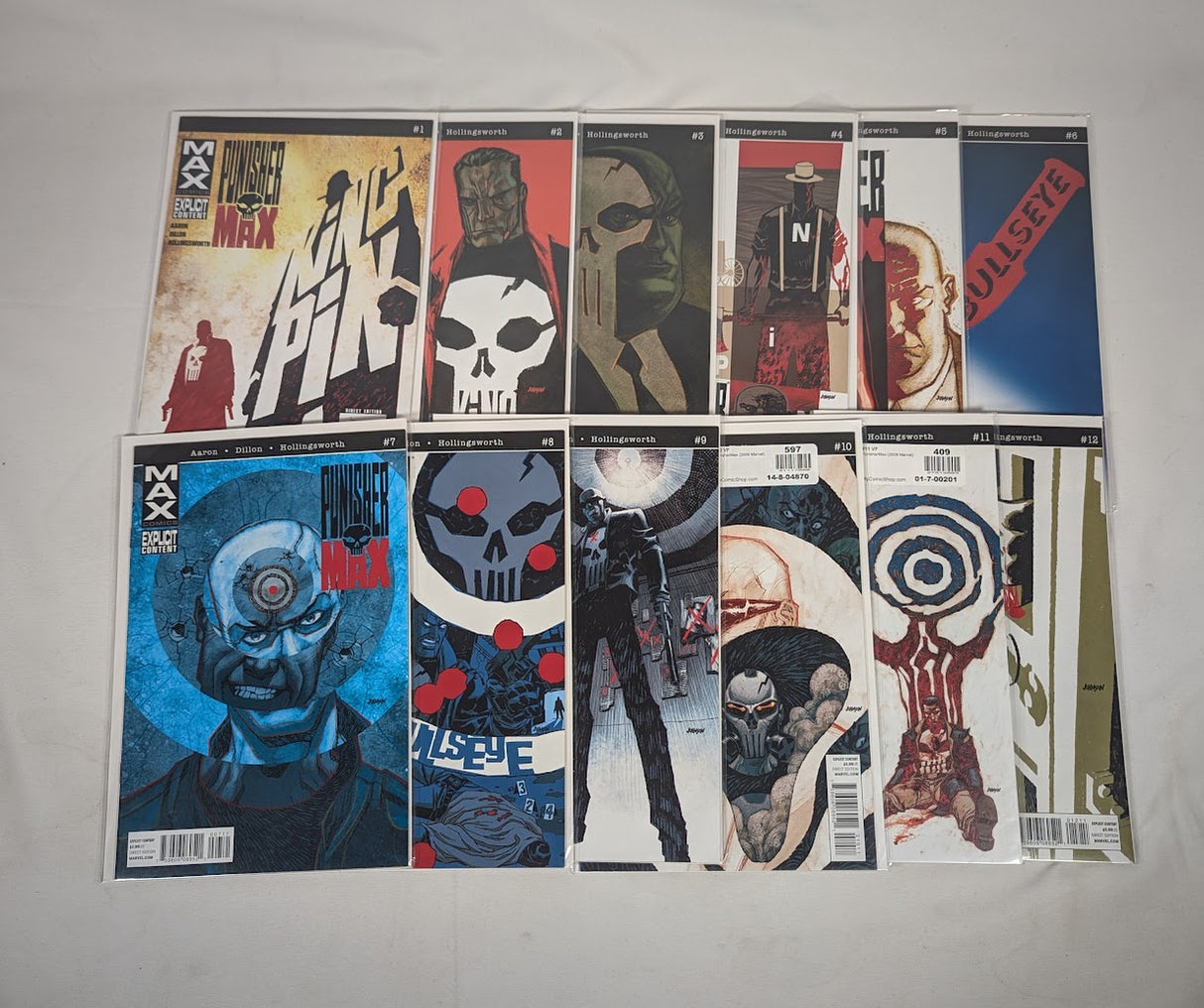 Marvel Punisher Max Issues 1 - 22 Comic Book Bundle