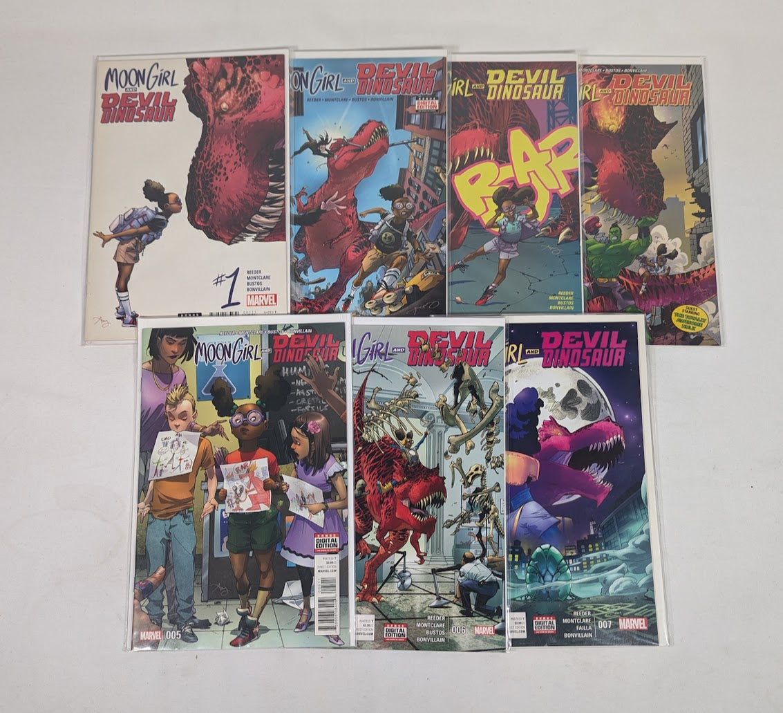 Marvel Moon Girl and Devil Dinosaur (2015) Issues 1 - 7 Comic Book Bundle