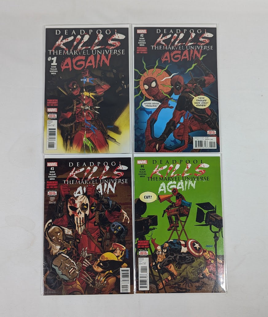Marvel Deadpool Kills the Marvel Universe Again (2017) Issues 1 - 4 Comic Book Bundle