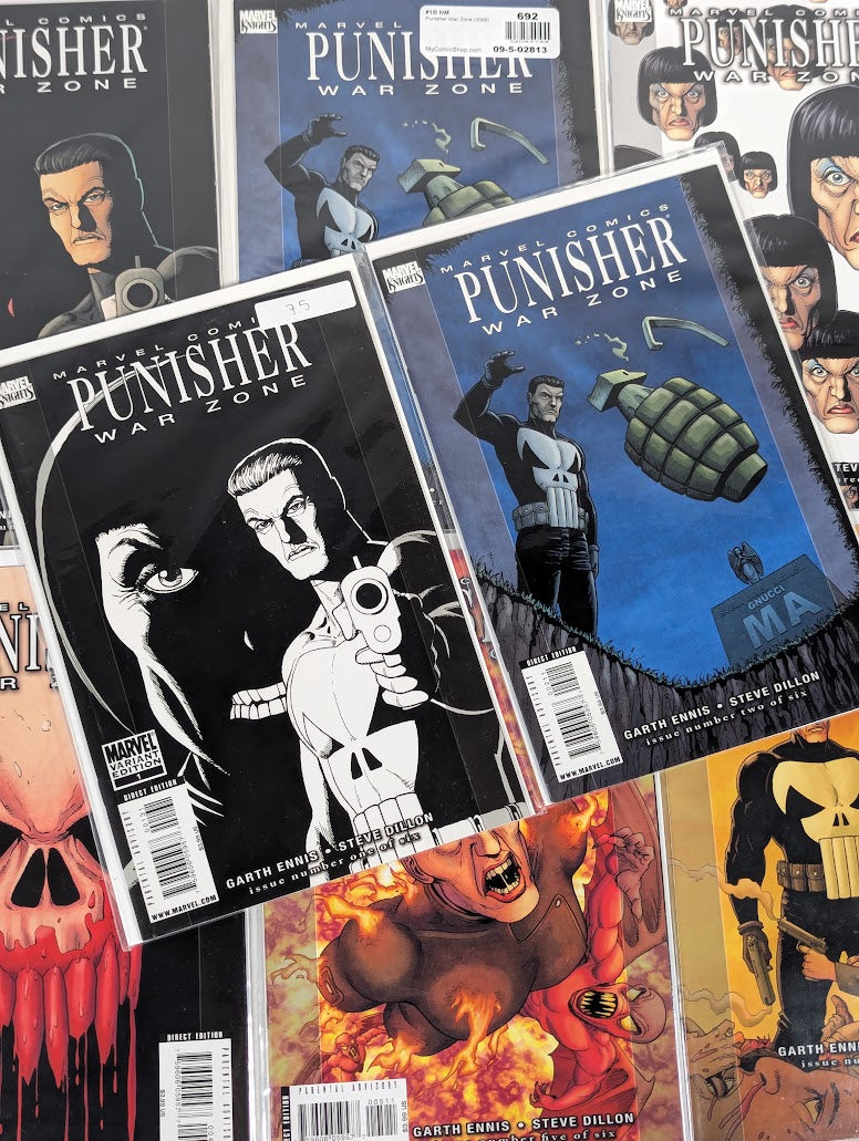 Marvel Punisher War Zone (2008) Issues 1 - 6 Comic Book Bundle (Complete Run)
