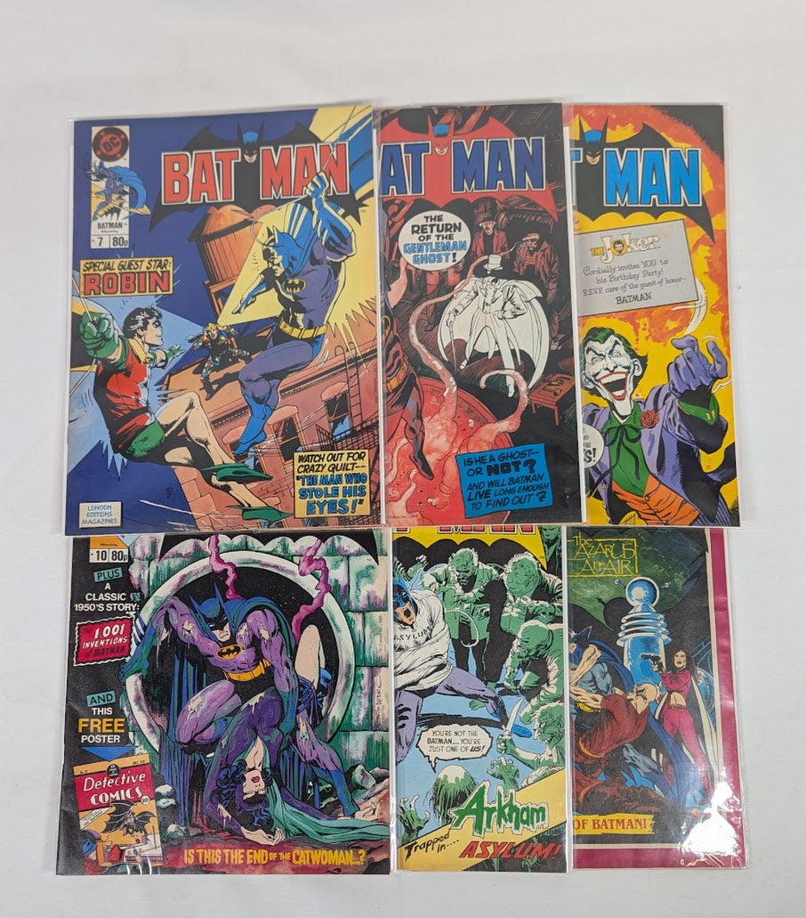 DC Comics Batman Monthly (1988) (UK Reprint) Issues 1 - 12 Comic Book Bundle